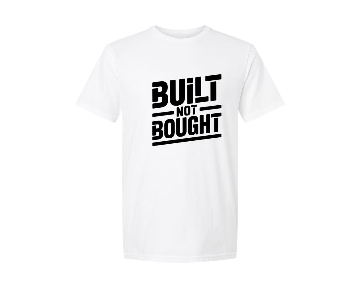 brand:Generic|color:White|Built Not Bought Typography T Shirt Desi 2 Graphic T-Shirt