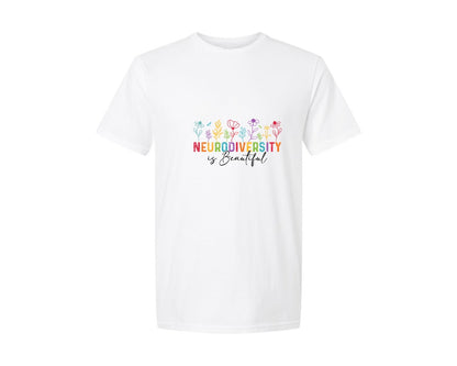 brand:Generic|color:White|Autism Neurodiversity Is Beautiful 2 Graphic T-Shirt