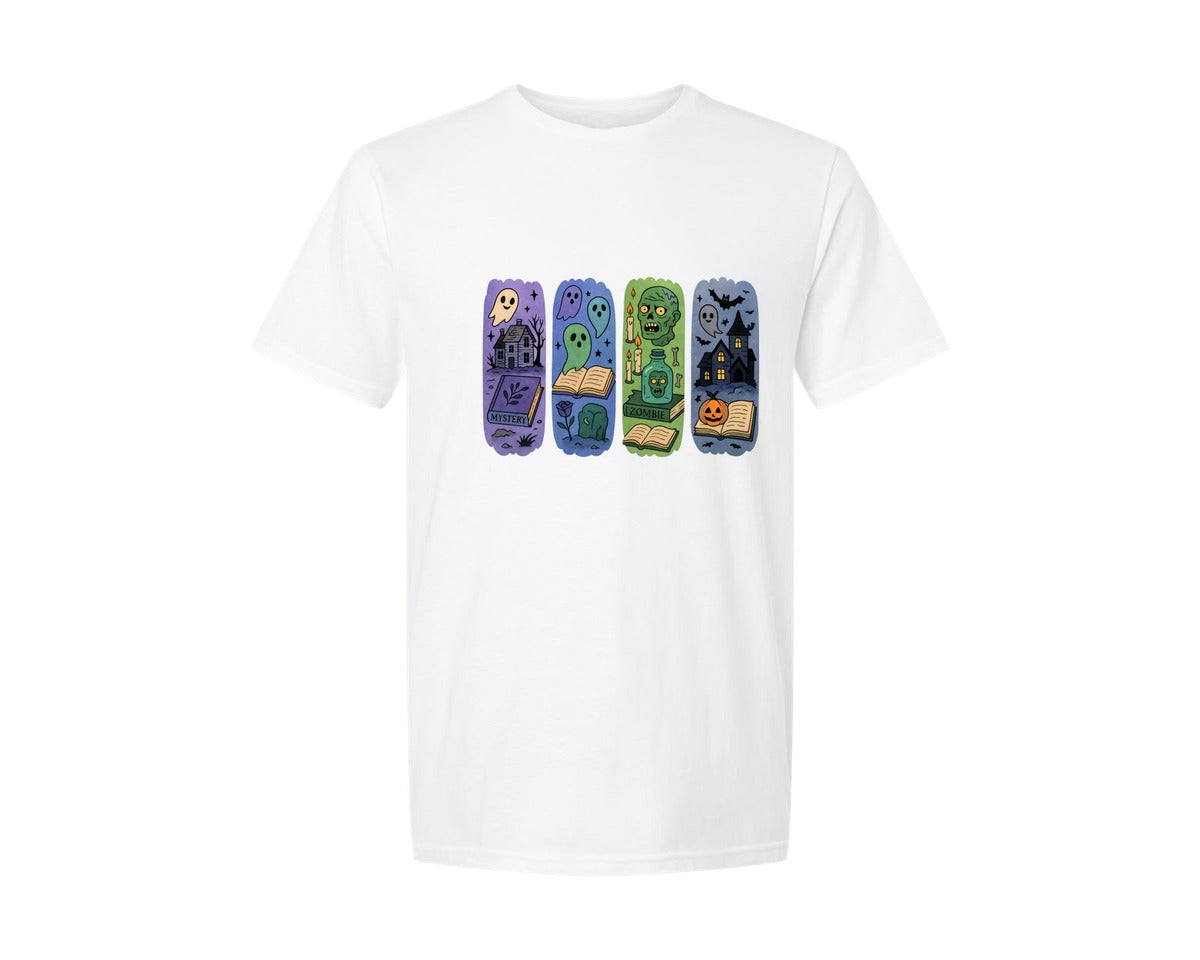 brand:Generic|color:White|Book Lovers Brushstroke 3 Graphic T-Shirt