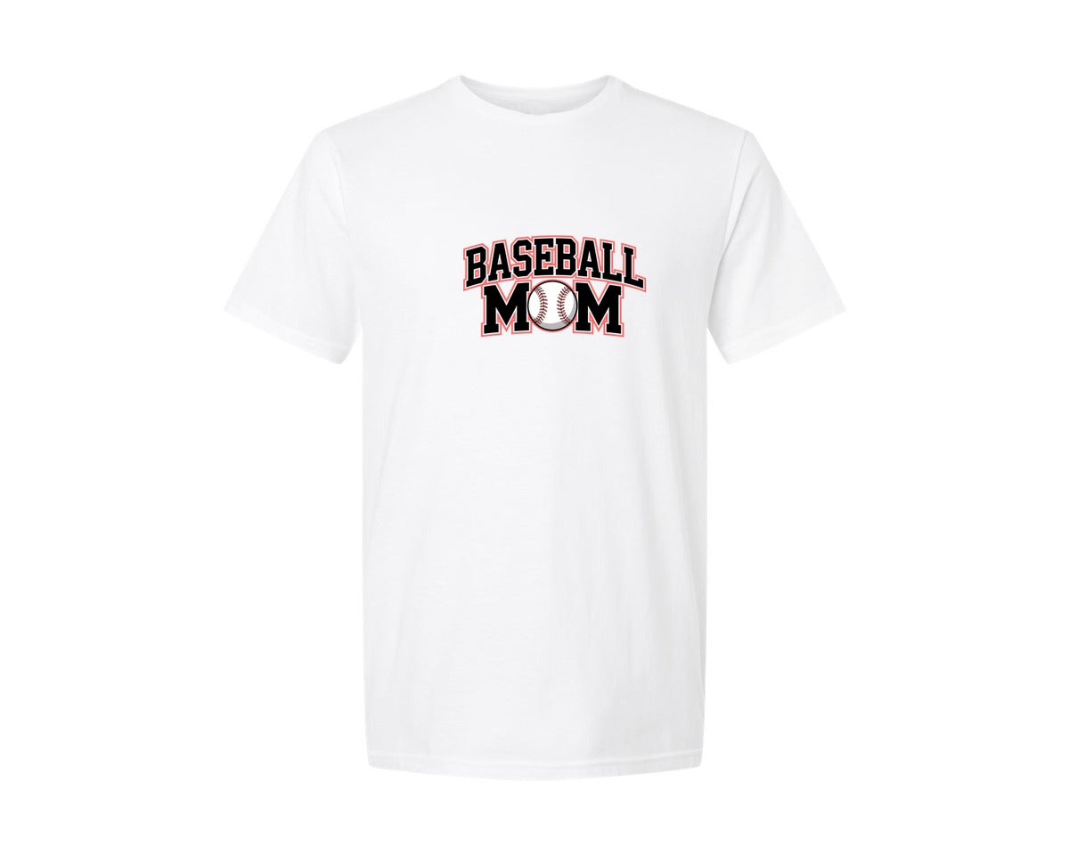 brand:Generic|color:White|Baseball Mom Sports Mom T Shirt Graphic T-Shirt