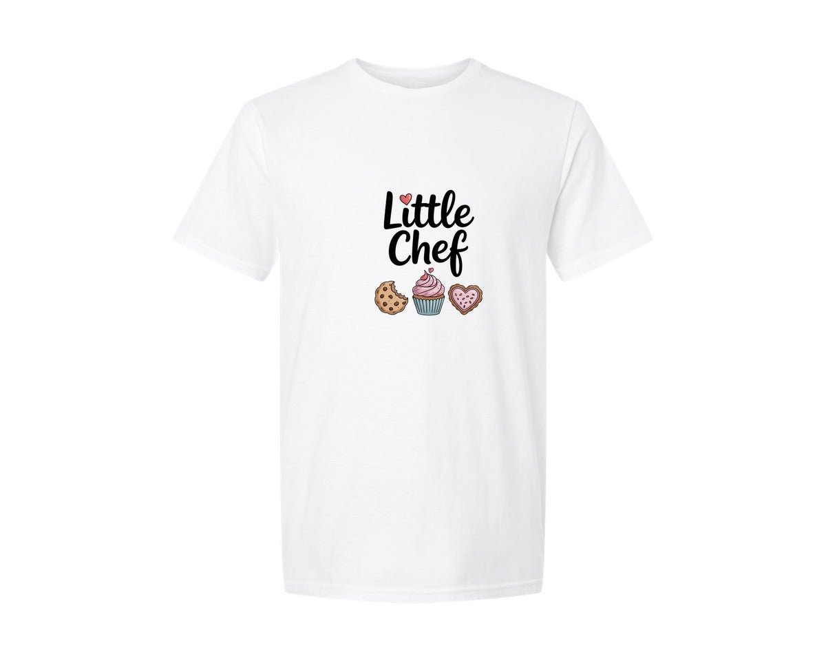 brand:Generic|color:White|Cute Little Chef Baking T Shirt Graphic T-Shirt