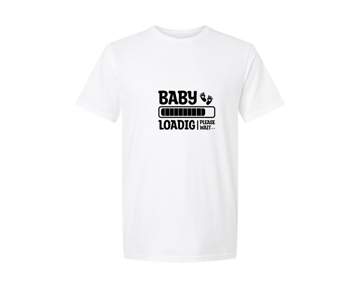 brand:Generic|color:White|Baby Loading 8 Graphic T-Shirt