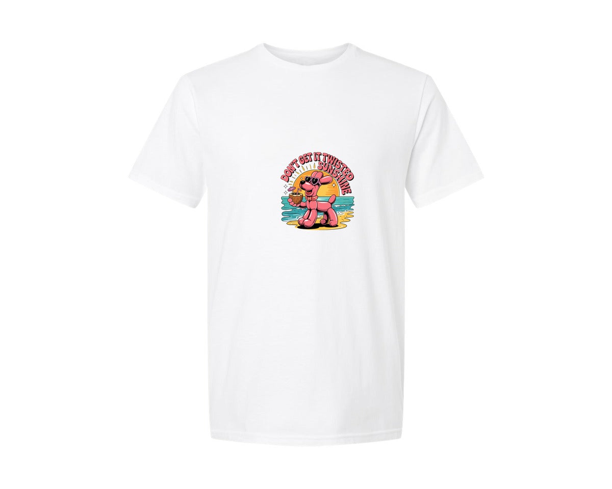 brand:Generic|color:White|Dont Get It Twisted Sunshine Summe Graphic T-Shirt
