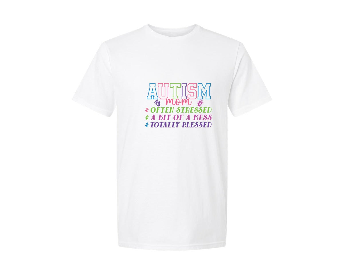 brand:Generic|color:White|Autism Mom Shirt Autism Mama Shirt Graphic T-Shirt