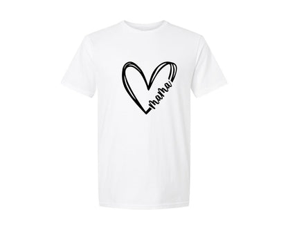 brand:Generic|color:White|Mama Heart Mama Mothers Day Graphic T-Shirt