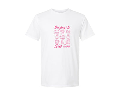 brand:Generic|color:White|Reading Is Self Care Graphic T-Shirt