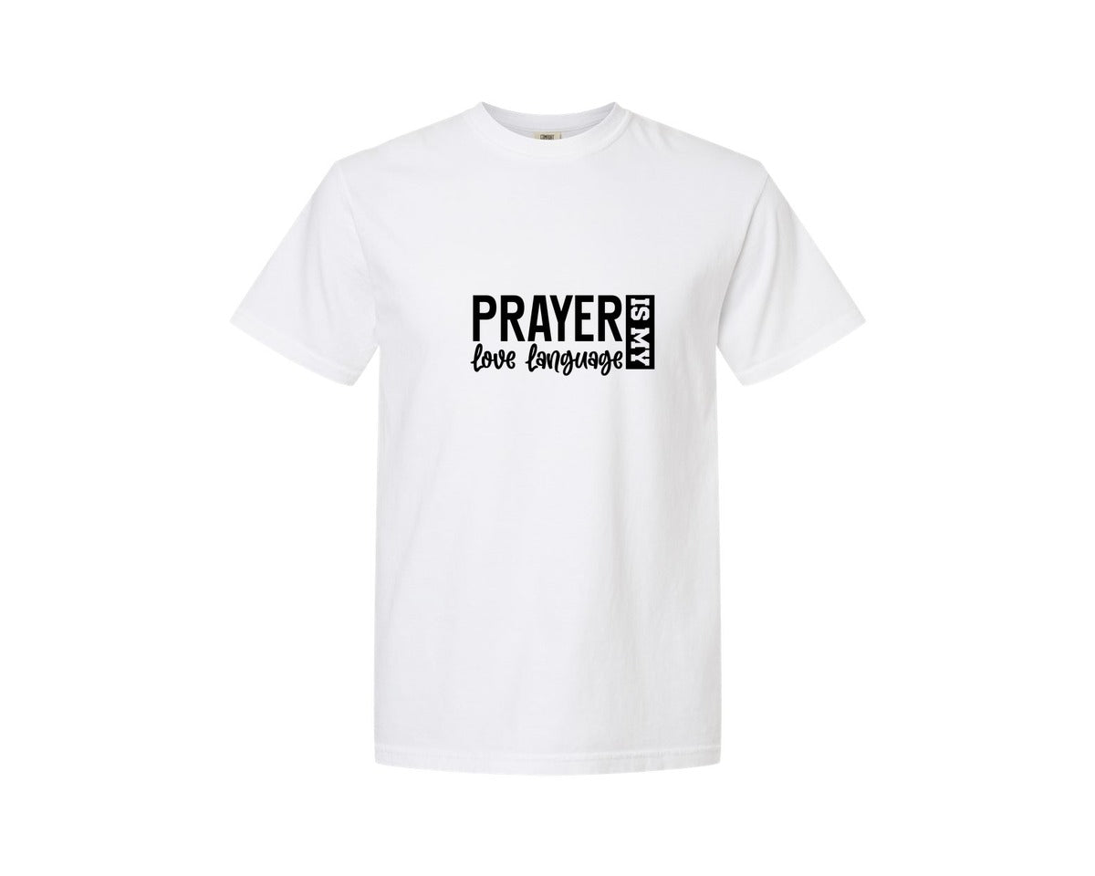 brand:Comfort Colors|color:White|Pray With Me Christian Front Back Graphic T-Shirt