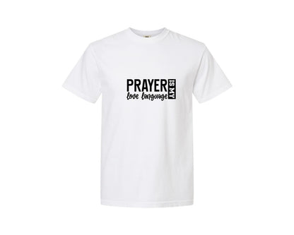 brand:Comfort Colors|color:White|Pray With Me Christian Front Back Graphic T-Shirt