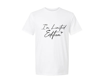 brand:Generic|color:White|Im Limited Edition Motivational Graphic T-Shirt