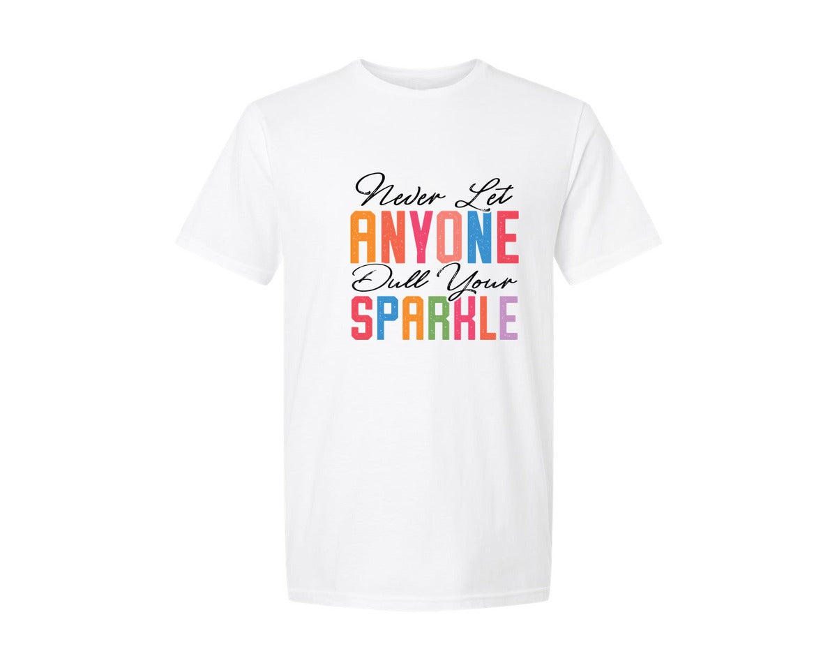 brand:Generic|color:White|Sparkle Motivational Sarcastic 3 Graphic T-Shirt