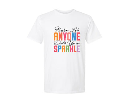 brand:Generic|color:White|Sparkle Motivational Sarcastic 3 Graphic T-Shirt