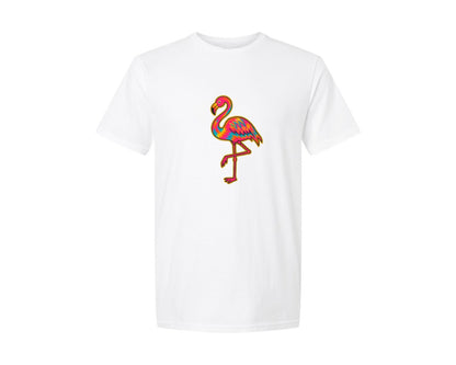 brand:Generic|color:White|Summer Flamingo 3 Graphic T-Shirt