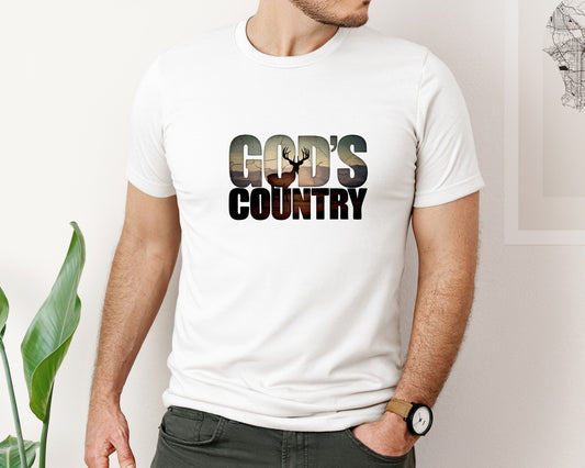 Gods Country Western Sunset Art Graphic T-Shirt