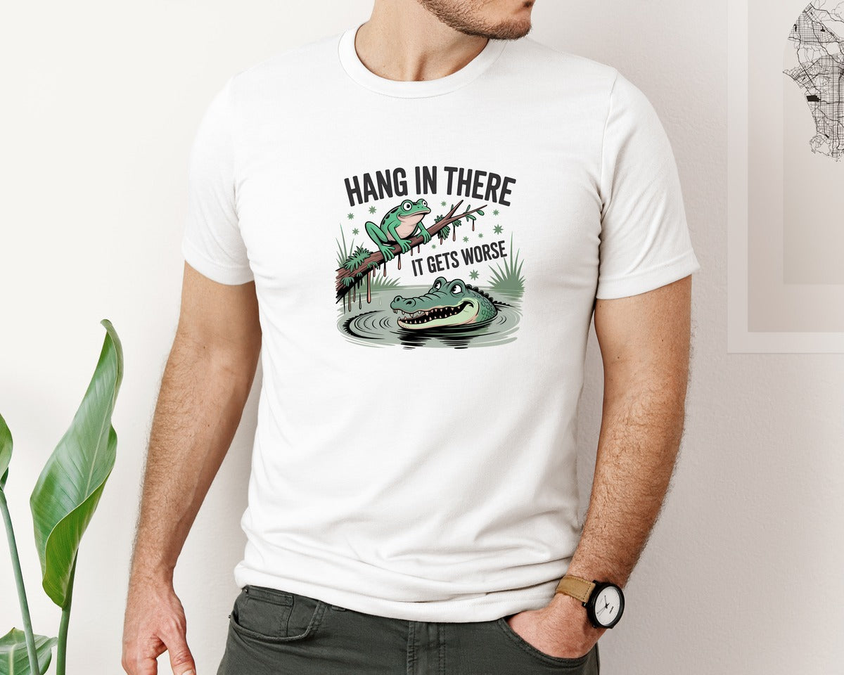 brand:Bella Canvas|color:White|Sarcastic Humor Amphibian Reptile Graphic T-Shirt
