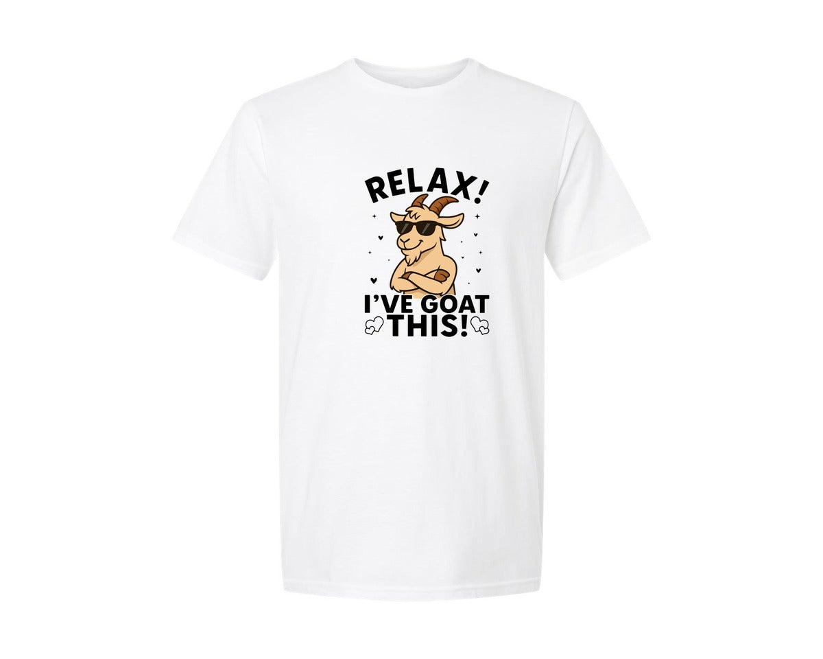 brand:Generic|color:White|Funny Goat Cartoon Animal T Shirt Graphic T-Shirt