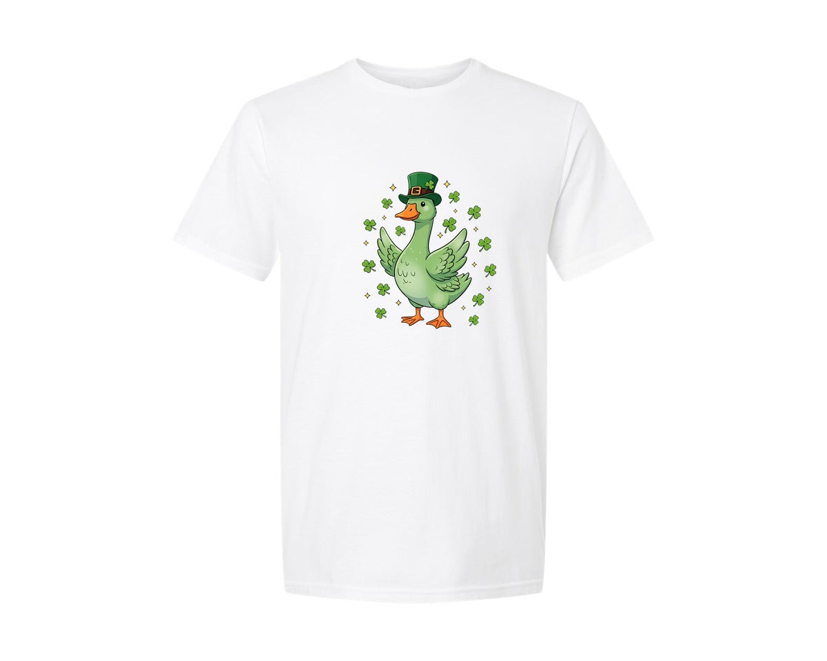 brand:Generic|color:White|St Patricks Day Goose 2 Graphic T-Shirt