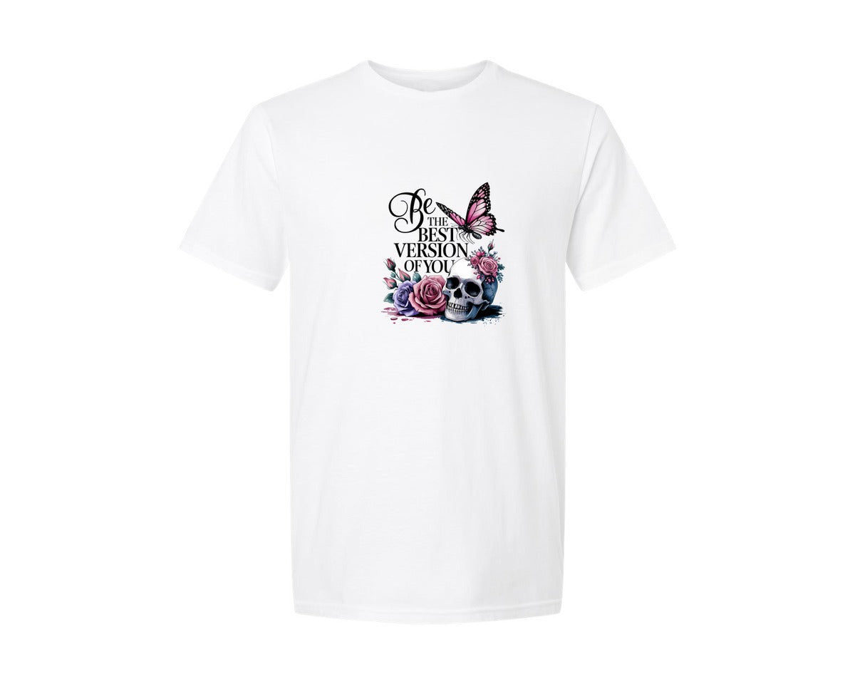 brand:Generic|color:White|Be The Best Version Of You Self Love 2 Graphic T-Shirt