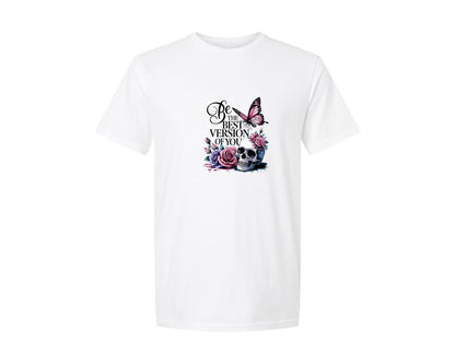 brand:Generic|color:White|Be The Best Version Of You Self Love 2 Graphic T-Shirt