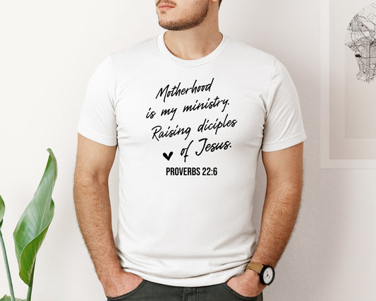 Christian Mom Motherhood Is Kingdom Graphic T-Shirt