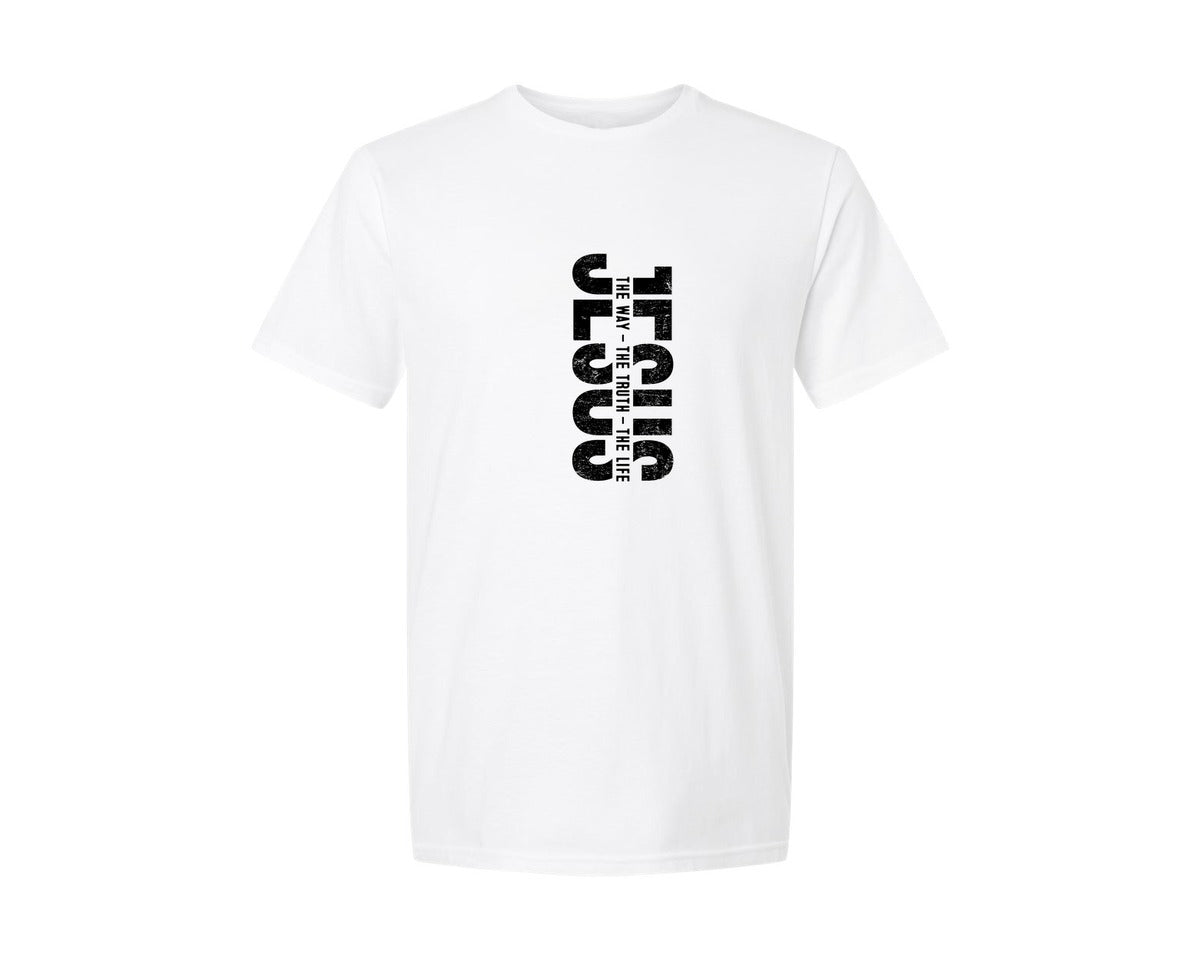 brand:Generic|color:White|Jesus The Way The Truth The Life 26 Graphic T-Shirt