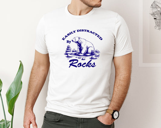 Easily Distracted By Rocks 2 Graphic T-Shirt