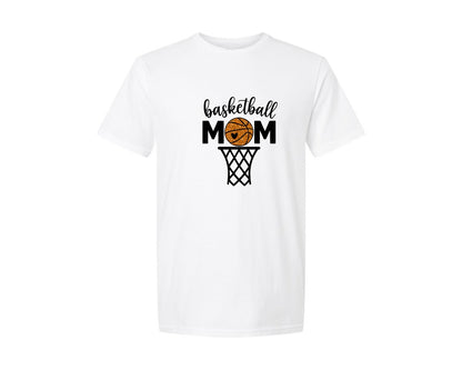 brand:Generic|color:White|Glitter Basketball Mom 4 Graphic T-Shirt