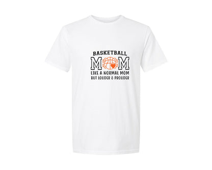 brand:Generic|color:White|Basketball Mom Basketball 6 Graphic T-Shirt
