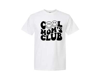 brand:Comfort Colors|color:White|Cool Moms Club Wavy 2 Graphic T-Shirt