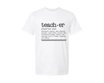 brand:Generic|color:White|Teacher Words Teacher Graphic T-Shirt