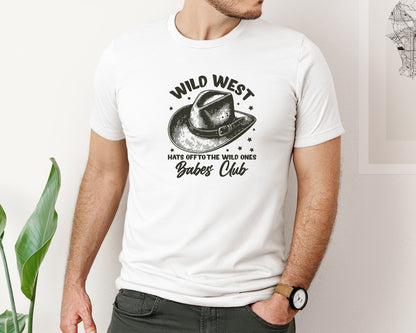 brand:Bella Canvas|color:White|Wild West Babes Club Cowgirl Graphic T-Shirt