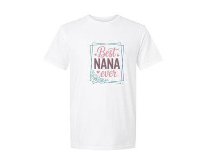 brand:Generic|color:White|Best Nana Ever 12 Graphic T-Shirt