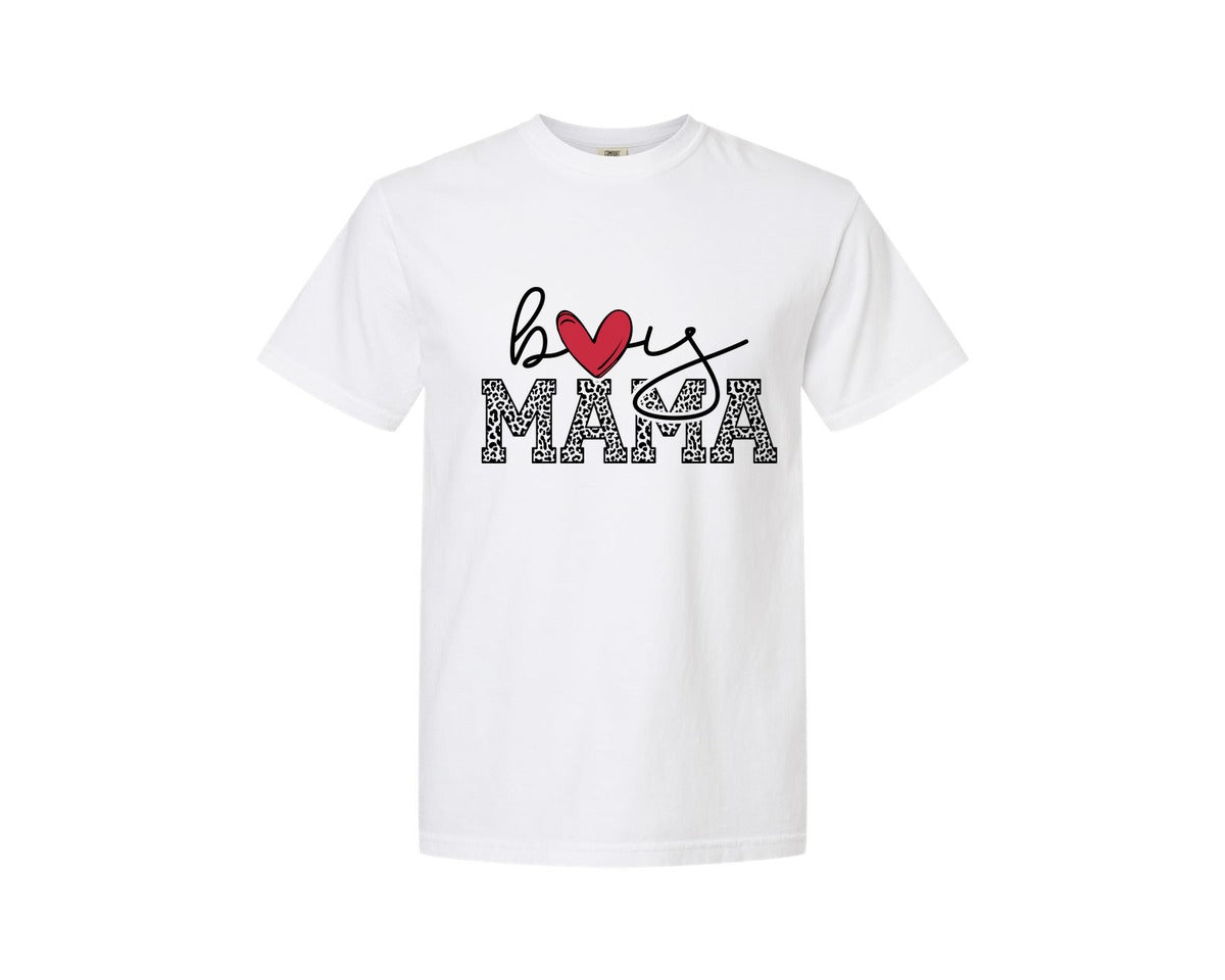 brand:Comfort Colors|color:White|Boy Mama Mama Boy 2 Graphic T-Shirt