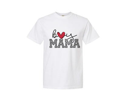 brand:Comfort Colors|color:White|Boy Mama Mama Boy 2 Graphic T-Shirt