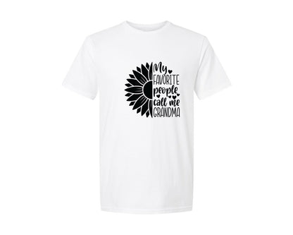 brand:Generic|color:White|Grandma Sunflower Grandma Graphic T-Shirt