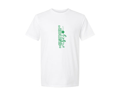brand:Generic|color:White|Lucky St Patricks Daysvg Graphic T-Shirt