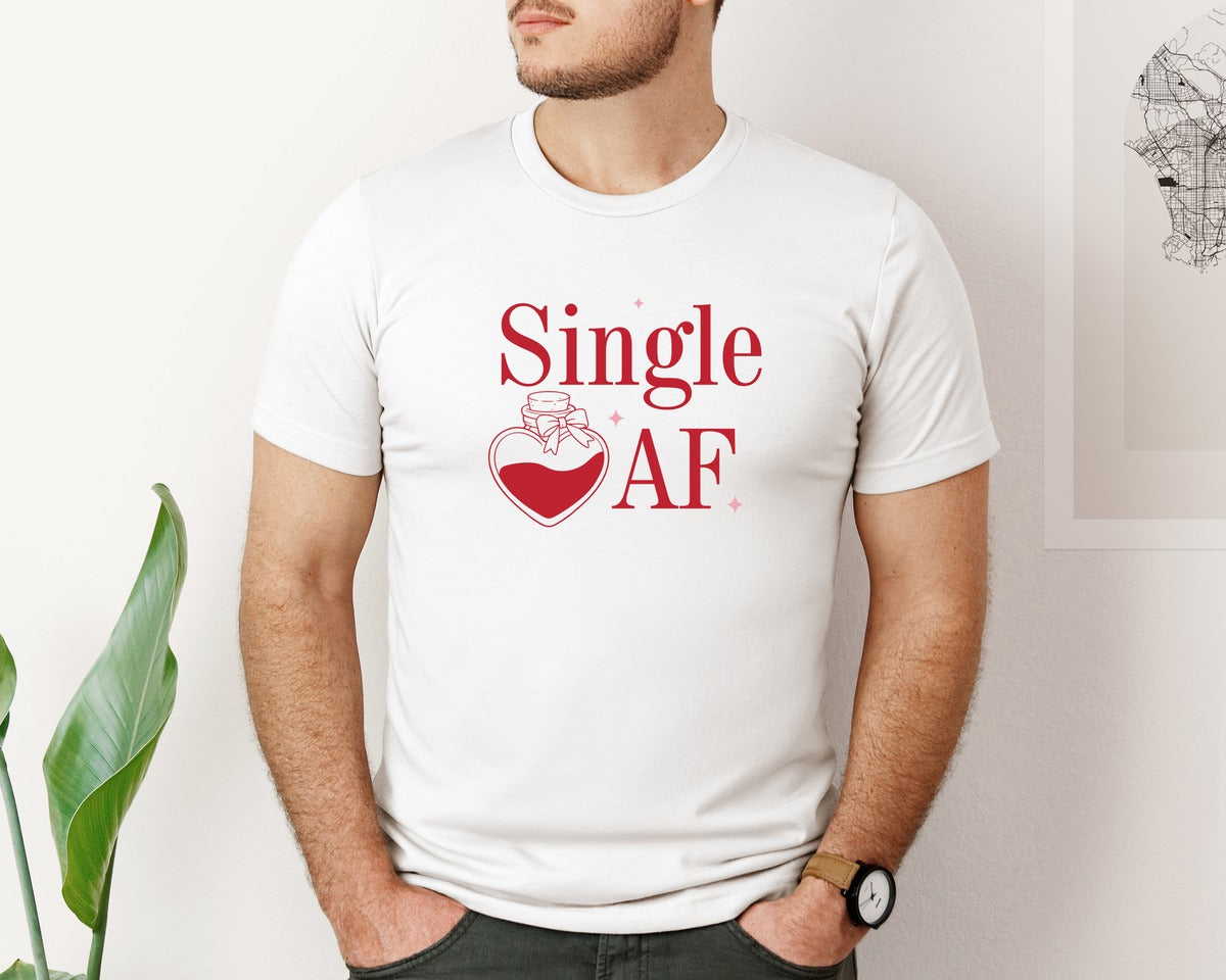 brand:Bella Canvas|color:White|Anti Valentines Day Design Graphic T-Shirt