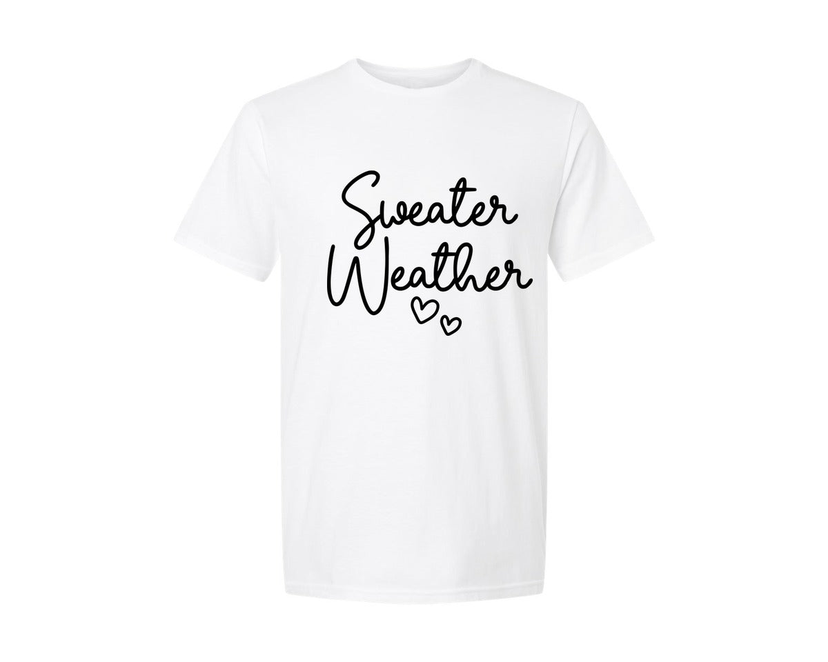 brand:Generic|color:White|Sweater Weather Cozy Season 2 Graphic T-Shirt