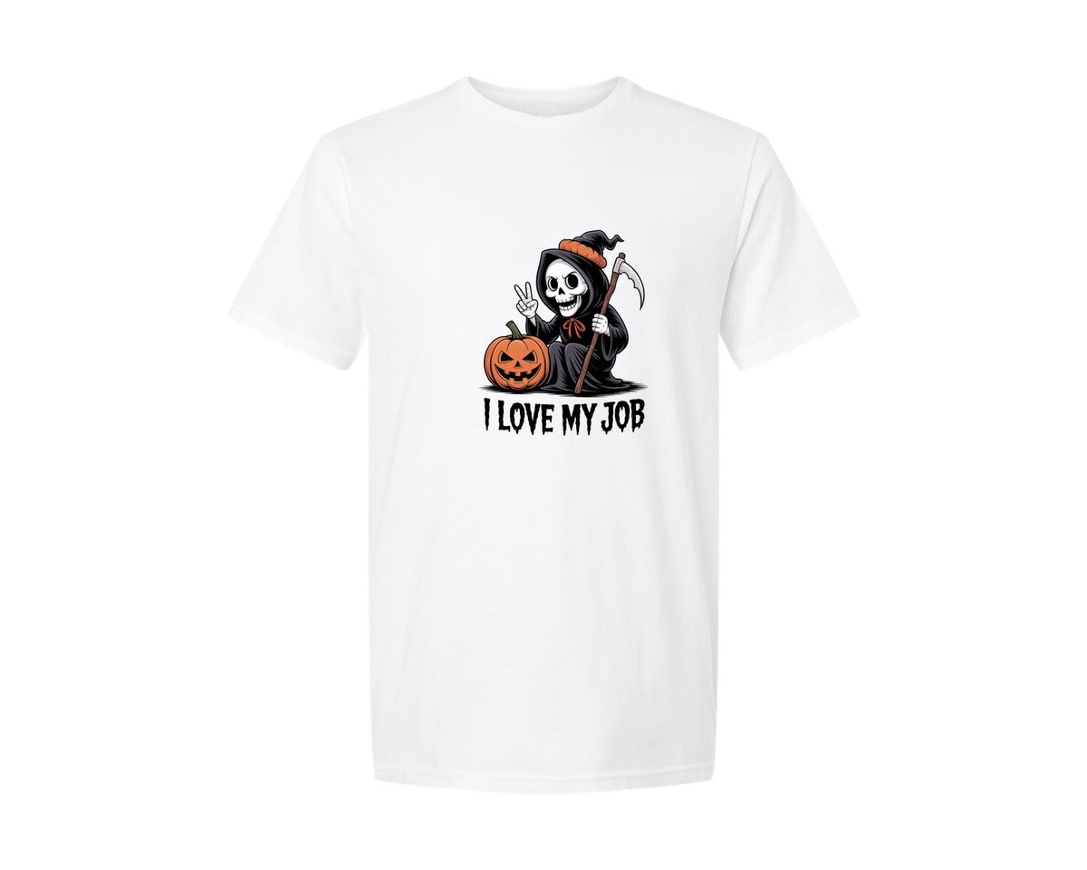 brand:Generic|color:White|I Love My Job Design Graphic T-Shirt