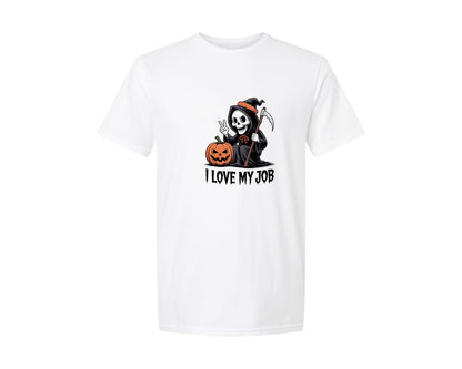 brand:Generic|color:White|I Love My Job Design Graphic T-Shirt