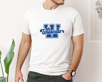 brand:Bella Canvas|color:White|Wildcats 10 Graphic T-Shirt