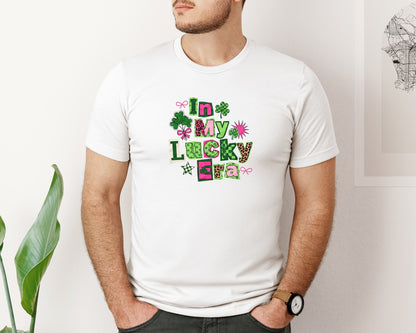 brand:Bella Canvas|color:White|In My Lucky Era Graphic T-Shirt