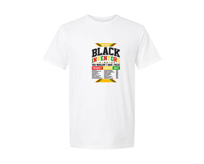brand:Generic|color:White|Black Inventors Black History Black Graphic T-Shirt