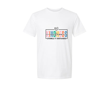 brand:Generic|color:White|Kindness Is Free Graphic T-Shirt