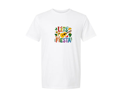brand:Generic|color:White|Lets Fiesta Cinco De Mayo 3 Graphic T-Shirt