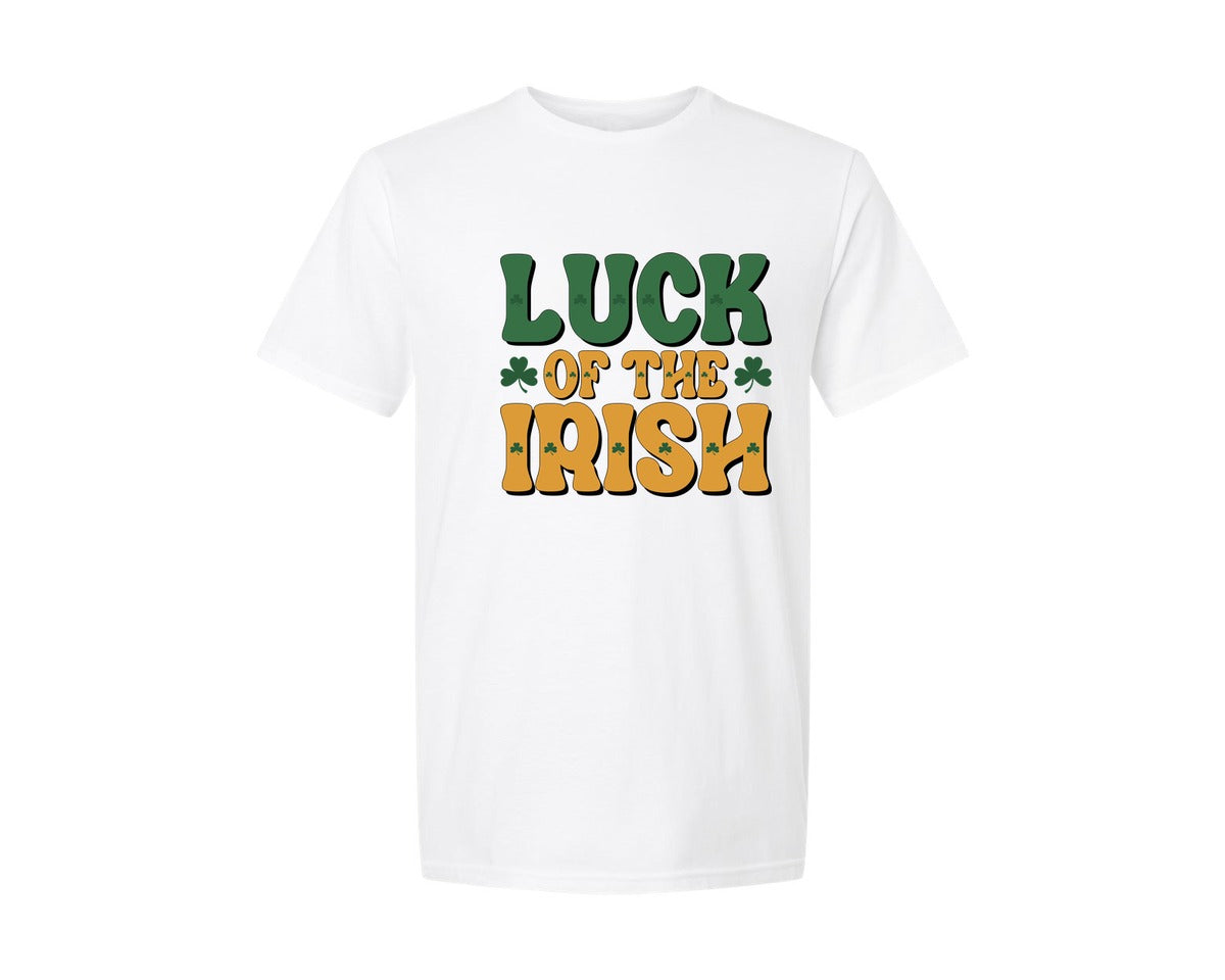 brand:Generic|color:White|Luck Of The Irish St Patricks Day Graphic T-Shirt