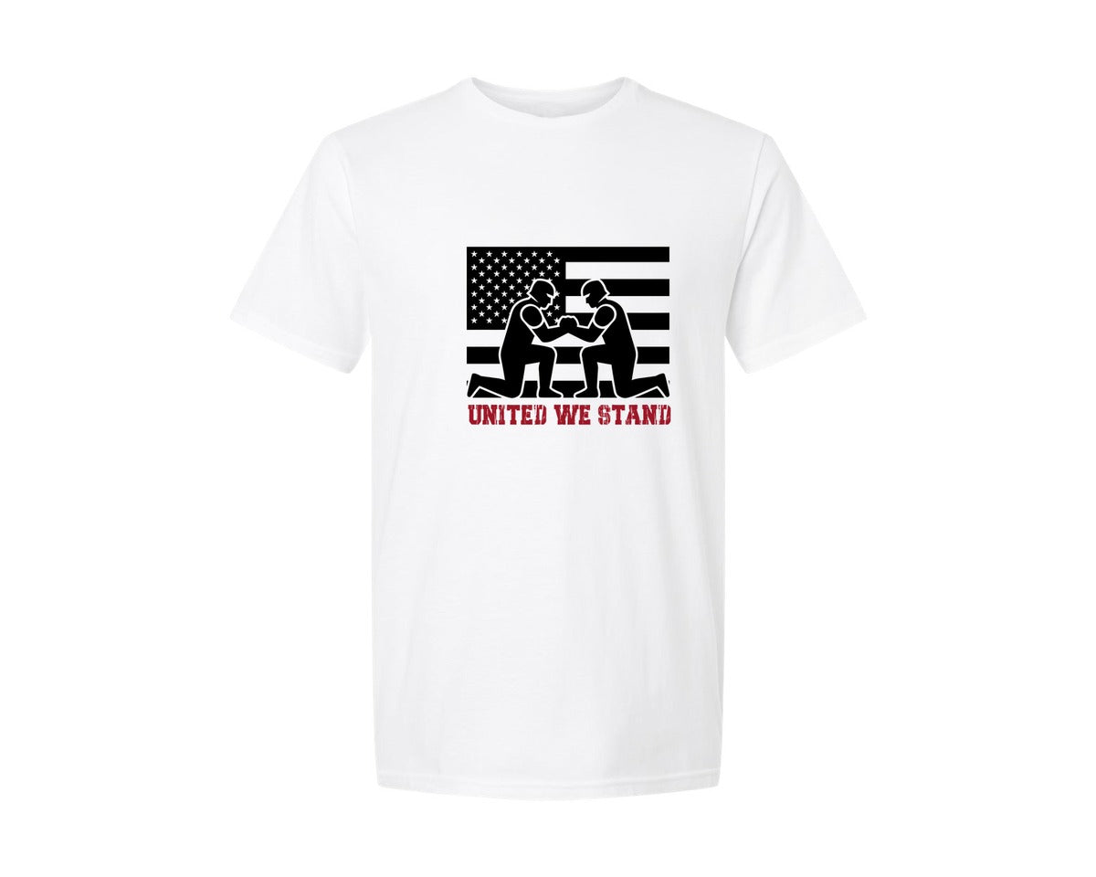 brand:Generic|color:White|United We Stand Patriotic Graphic T-Shirt