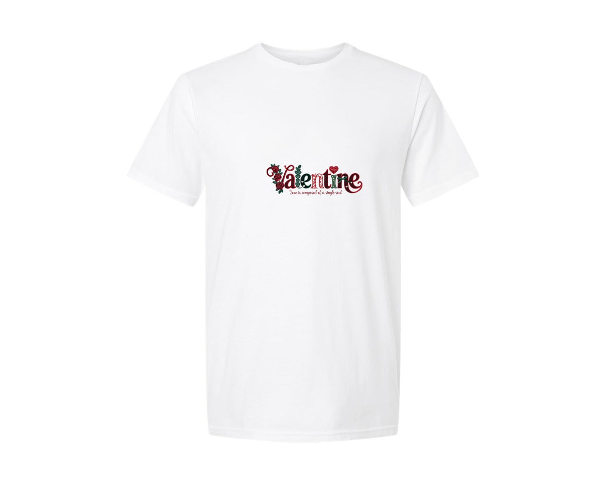 brand:Generic|color:White|Vintage Rose Valentine Faux Embroidery Graphic T-Shirt