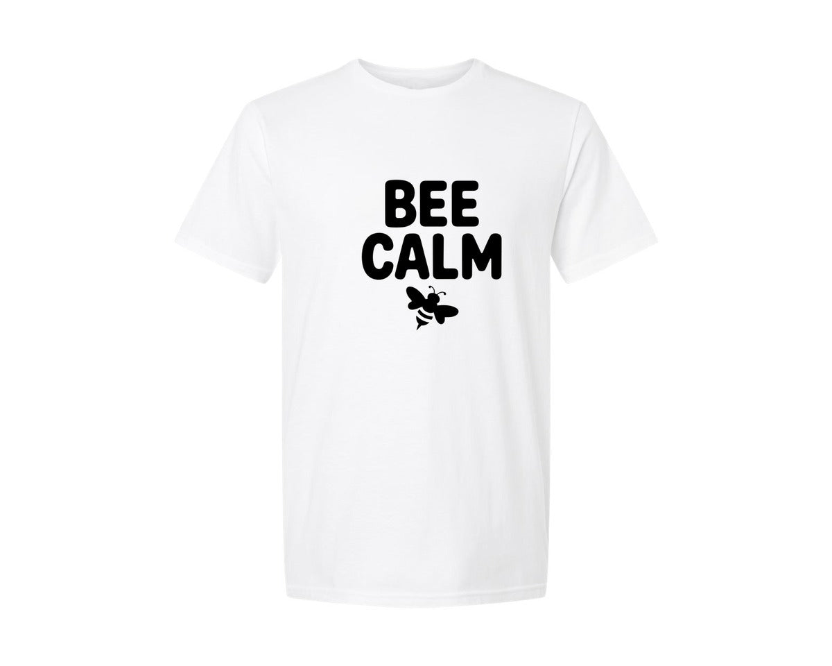 brand:Generic|color:White|Bee Calm Ai Graphic T-Shirt