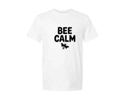 brand:Generic|color:White|Bee Calm Ai Graphic T-Shirt