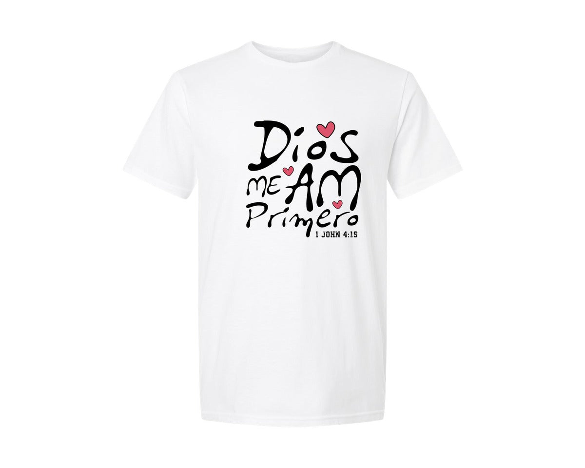 brand:Generic|color:White|Spanish Bible Verse Frases Religiosas Graphic T-Shirt